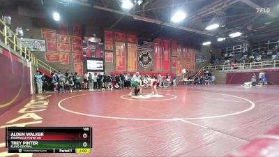 106 lbs Cons. Round 2 - Alden Walker, Evansville Mater Dei vs Trey Pinter, Floyd Central