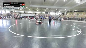 130 lbs Cons. Round 2 - Dj Manis, Eagle Talon Wrestling Club vs Mason Sieberg, Williamson Co Wrestling Club
