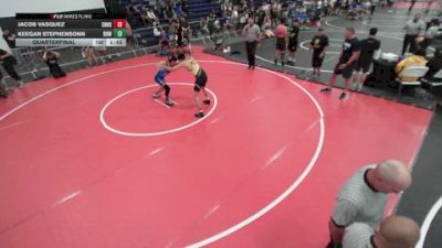 132 lbs Quarterfinal - Keegan Stephensonn, Rancho Bernardo WC vs Jacob Vasquez, Sunny Hills High School