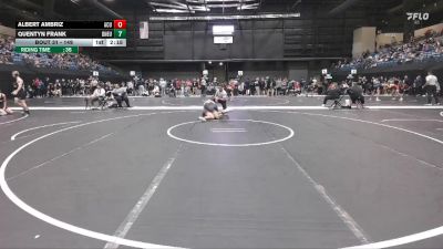 149 lbs Champ. Round 1 - Albert Ambriz, Arizona Christian University vs Quentyn Frank, Doane University