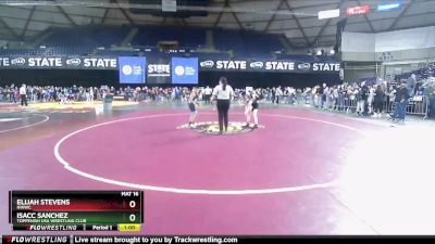 78 lbs Quarterfinal - Isacc Sanchez, Toppenish USA Wrestling Club vs Elijah Stevens, NWWC