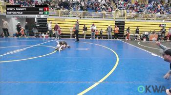 35 lbs Consi Of 8 #1 - Jaxtyn Summitt, Wolfpak Wrestling vs Heston Field, Grover Rains Wrestling Club