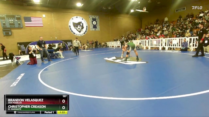 157 lbs Quarterfinal - Christopher Creason, El Diamante vs Brandon ...