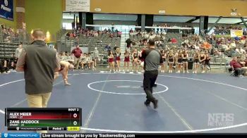 120 lbs Quarterfinals (8 Team) - Alex Meier, Perry vs Zane Haddock, Sperry