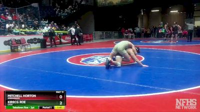 5A-175 lbs Quarterfinal - Kirecg Roe, Cass vs Mitchell Horton, Greenbrier