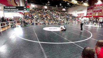 144 lbs Quarterfinal - Brayden McMullan, Green River vs Rylee Browen, Thunder Basin