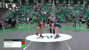 145 lbs Quarterfinal - Kaly Brookshire, Relentless Wrestling vs Mishell Rebisch, Potentially Dangerous Yellow