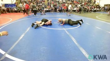 110 lbs Quarterfinal - Evelyn Tillison, Fort Gibson Youth Wrestling vs Carmello Hunter, Vian Wrestling Club