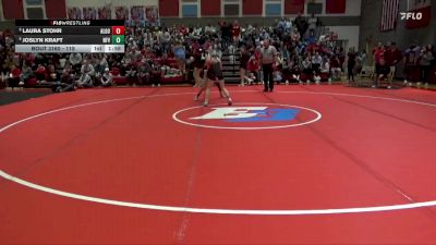 115 lbs Cons. Semi - Laura Stohr, Algona vs Joslyn Kraft, North Fayette Valley