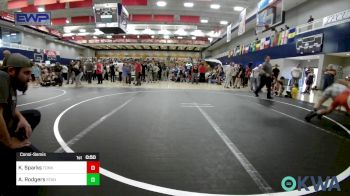 96 lbs Consolation - Kruse Sparks, Tonkawa Takedown Club vs Ayden Rodgers, Standfast OKC