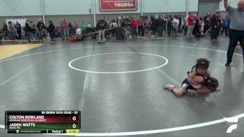 53 lbs Champ. Round 2 - Jaden Watts, Nova WC vs Colton Rowland, Scanlan Wrestling Academy