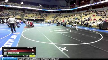 120 Class 2 lbs Cons. Round 3 - Mylee Harper, Nixa vs Lily Steigerwald, Holt