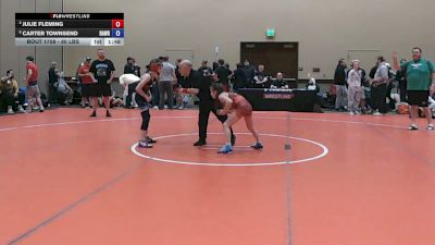 80 lbs Cons. Sub-semis - Julie Fleming vs Carter Townsend, Rampage Wrestling