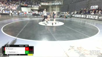 2A 120 lbs Quarterfinal - Ty Fleshman, Shelton vs Mason Russell, Othello