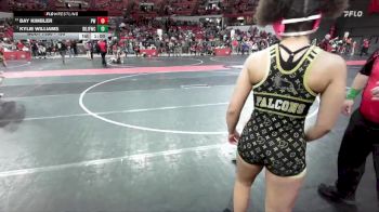 150 lbs Cons. Semi - Bay Kimbler, Prairie Wrestling vs Kylie Williams, Brown Deer Jr Falcons Wrestling Club