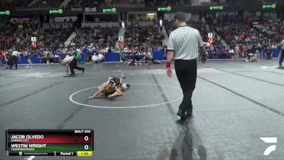 92 lbs Champ. Round 1 - Jacob Olvedo, Garden City vs Westin Wright, Thunderstruck