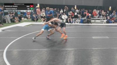 100 lbs Champ. Rd Of 64 - Nicholas Rubio, Big Game Wrestling Club vs Makai Steele, Psf Wrestling Academy