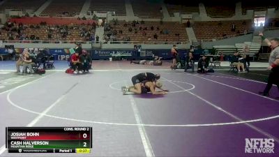 D1-138 lbs Cons. Round 2 - Josiah Bohn, Westpoint vs Cash Halverson, Mountain Ridge