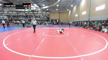 132 lbs Round Of 16 - Hailey Isham, Mt. Abraham vs Olivia Hopkins, Rocky Hill