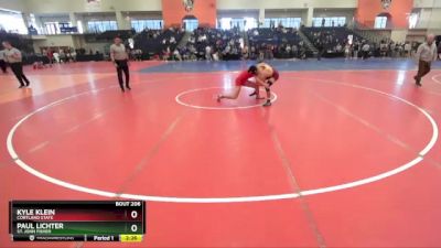 157 lbs Cons. Round 3 - Paul Lichter, St. John Fisher vs Kyle Klein, Cortland State