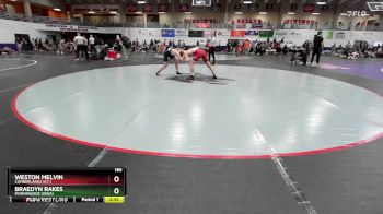 165 lbs Champ. Round 2 - Braedyn Rakes, Morningside (Iowa) vs Weston Melvin, Cumberlands (Ky.)