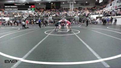 132 lbs Consolation - Micah Russell, Duncan Demons vs Carsten Cagle, Harrah Little League Wrestling