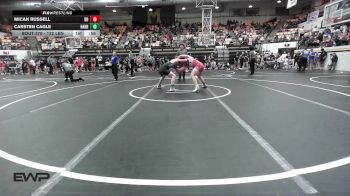 132 lbs Consolation - Micah Russell, Duncan Demons vs Carsten Cagle, Harrah Little League Wrestling