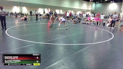 138 lbs Round 5 (6 Team) - Blayne Powers, Intense Wrestling vs Easton Comp, Nauman Yellow