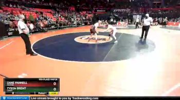 1A 170 lbs 5th Place Match - Tyson Brent, LeRoy vs Zane Pannell, Fulton