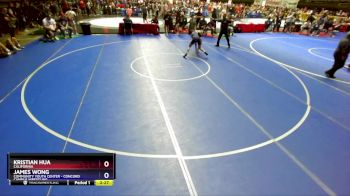 120 lbs Champ. Round 2 - Kristian Hua, California vs James Wong, Community Youth Center - Concord Campus Wrestling