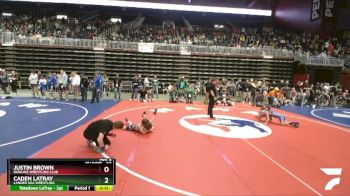 62 lbs Champ. Round 1 - Caden LaTray, Lander USA Wrestling vs Justin Brown, Rawlins Wrestling Club