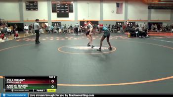 120 lbs Quarterfinal - Zyla Wright, Dubuque Senior vs Karsyn Roling, Prairie, Cedar Rapids