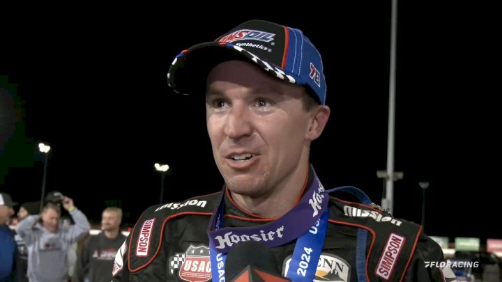 Kody Swanson Reacts After Winning 8th USAC Silver Crown Title