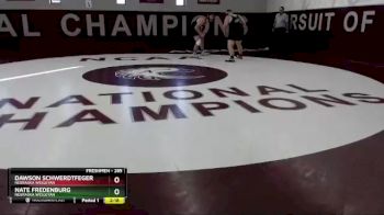 285 lbs Cons. Round 2 - Nate Fredenburg, Nebraska Wesleyan vs Dawson Schwerdtfeger, Nebraska Wesleyan