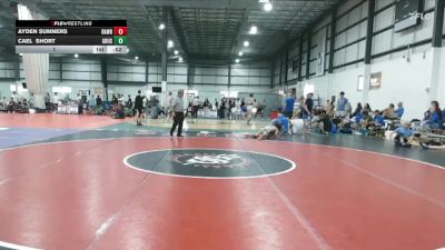 132 lbs 1 - Ayden Sumners, RALEIGH AREA WOLFPACK BLACK vs Cael Short, GROUND UP USA