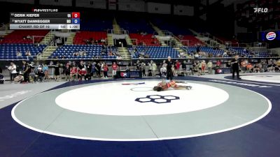 100 lbs Champ. Rd Of 16 - Derik Kiefer, GA vs Wyatt Dannegger, MO