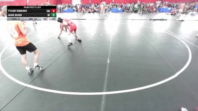 126 lbs Round 1 (8 Team) - Tyler Ribeiro, Coon Rapids vs Jake Buss, Weyauwega-Fremont