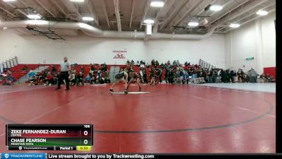 106 lbs Cons. Round 3 - Chase Pearson, Mountain Vista vs Zeke Fernandez-Duran, Center