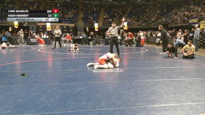 75 lbs Round Of 16 - Luke Baublitz, South Eastern vs Kash Kennedy, Elizabeth Forward