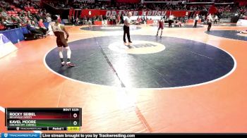 3A 106 lbs Cons. Round 2 - Kavel Moore, Chicago (Mt. Carmel) vs Rocky Seibel, Belleville (West)