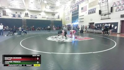 175 lbs Semifinal - Cooper French, Cheney vs Daxton Dickson, Eastmont