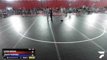 132 lbs Cons. Round 2 - Kysen Brown, WI vs Cristo Martinez, IL