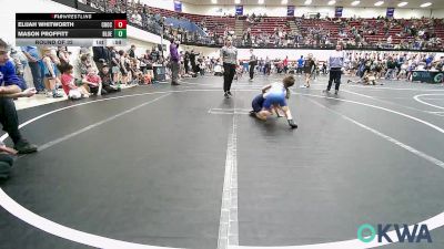 46 lbs Round Of 32 - Elijah Whitworth, Choctaw Ironman vs Mason Proffitt, Blue Devil Wrestling