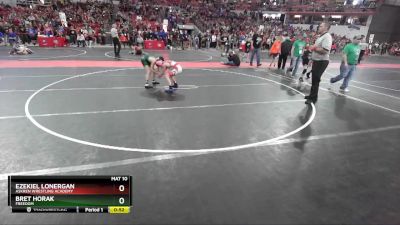 91 lbs Quarterfinal - Bret Horak, Freedom vs Ezekiel Lonergan, Askren Wrestling Academy