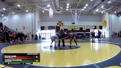 130 lbs Champ. Round 1 - Marisa McCartin, Brunswick vs Olivia Harb, Teays Valley