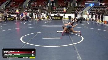 108 lbs Round 1 (4 Team) - Cooper Chester, Alpha Elite vs Tatianna Castilla, Michigan Cobras