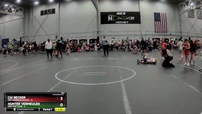 60 lbs Semis (4 Team) - Cai Becker, Mat Warriors Black vs Hunter Vermeulen, Grit Mat Club