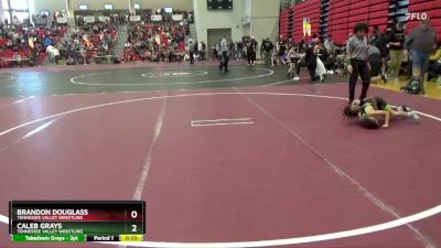 55 lbs Quarterfinal - Brandon Douglass, Tennessee Valley Wrestling vs Caleb Grays, Tennessee Valley Wrestling