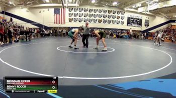 138 lbs Champ. Round 2 - Brennan Kicker, Highland (Medina) vs Benny Rocco, WestLake