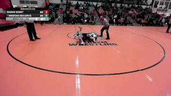 120 lbs Cons. Round 4 - Kristian DeClercq, Rockton (HONONEGAH) vs Mason Soney, Normal (COMMUNITY)